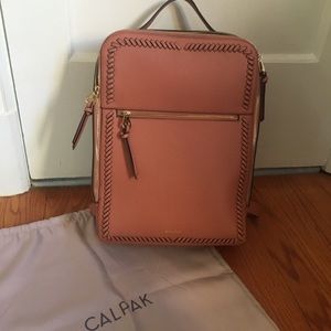 Like New Calpak Kaya Faux Leather Laptop Backpack